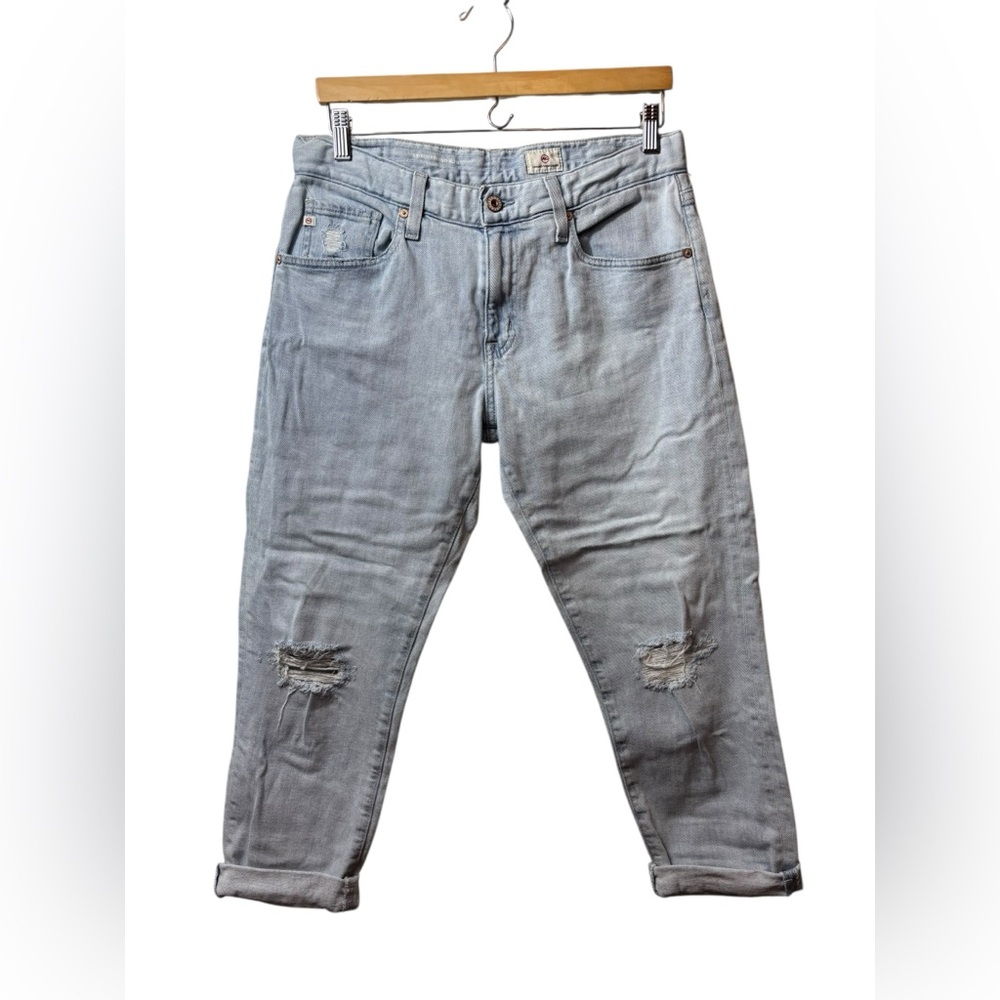 AG ADRIANO GOLDSCHMIED | denim blue jeans ex boyfriend slim slouchy 29R 29 R